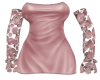 Pink Silk Roses Dress