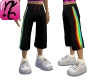 Black Rainbow Pants