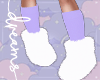 White Purple Short Boots