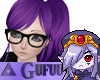 Kawaii Purple Ponytail