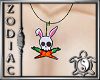 Easter Emo Bunny necklac