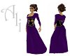Gold Dragon Purple Gown