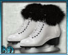 Ice Skates Black Fur