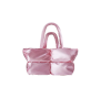 pink puffa bag up