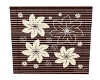 Brown Floral Mini Blind