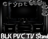 BLK PVC TV STAND