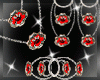 Amore  Red Jewelry Set