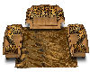 Rich Tan & leopard Sofa 