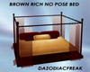 Brown Rich No Pose Bed