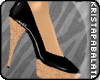 |k| Black|Patent Pumps