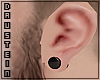 d| Black Ear Plug (L)