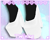 Heels w/ Socks | White