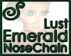 Lust Emerald Nose Chain