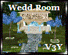 V>LBlue Floral Wedd.Room