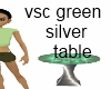 vsc green silver table