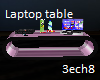 Laptop & Pink Table