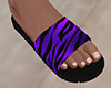 Purple Tiger Stripe Sandals 2 (M)