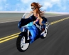 MOTORCYCLE RIDE BLUE