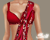 hot red saree