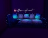 Blue Glow Couch