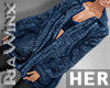 Dk Blue Fur Coat HER