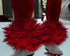 Fur Anklet Red