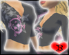 [B] Punk Pink Skull T