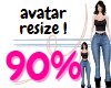 Avatar 90% resizer