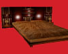 brown poseles bed