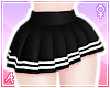 A| Black Pleated Skirt