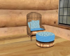 log cabin cuddle chair