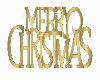Gold Merry Xmas Sign