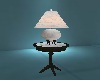 Lamp & Black Table
