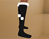 Black Socks Fur Trim (F)