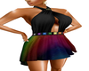 Rainbow Drape dress