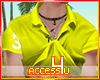 ! Yellow Sexy Polo Shirt