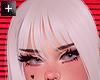white long hair + bangs