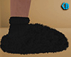 Black Fluffy Slippers M