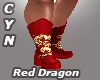 Red Dragon Kimono Boots
