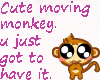 *BG*Cute monkey sticker