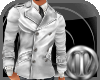 *M White jacket blak tie