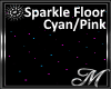 Cyan/Pink Sparkle Floor