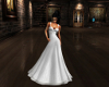 White Satin/Lace Gown