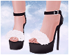 🐾 black xmas heels