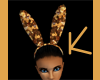 gold sequin bunny ears
