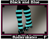Black & Blue Rollerskate