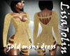 LJ* Gold mini dress
