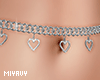 ! Heart Belly Chain