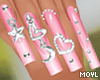 Stacey Pink Nails