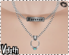 V: Forever ring necklace